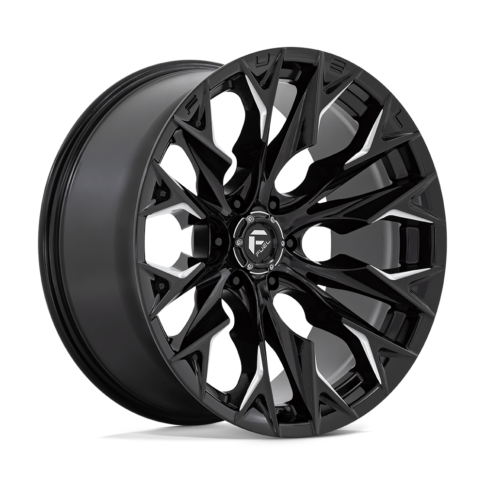 Fuel 1PC Flame 6 Black wheel