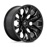 Fuel 1PC Flame 6 Black wheel