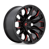 Fuel 1PC Flame 8 Black wheel
