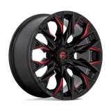Fuel 1PC Flame 6 Black wheel