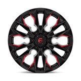 Fuel D823 Flame 20x9 +20 Gloss Black Milled Candy Red 6x135 F-150 wheel
