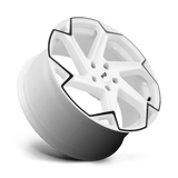 Niche Flash 20x10.5 +35 Gloss White Black Accents premium Euro wheel
