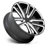 DUB S255 Flex 22x9.5 +30 Gloss Black Milled premium truck wheel