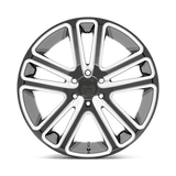 DUB 1PC Flex 26x10 +10mm Gloss Black with Milled Spokes