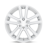 DUB 1PC S257 FLEX 24x10 +25mm Gloss Silver Brushed Face