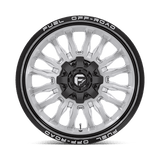 Fuel 1PC D798 ARC 20x9 +1mm Silver Brushed Face with Milled Black Lip (5x114.3 / 5x127)