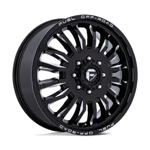 Fuel 1PC D868 ARC DUALLY 22.5x8.25 -201 Gloss Black Milled