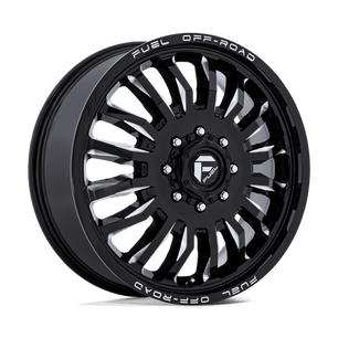 Fuel 1PC D868 ARC DUALLY 22.5x8.25 -201 Gloss Black Milled