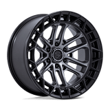 Fuel 1PC Celsius 20x9 +1mm Matte Gunmetal Gray with Matte Black Lip
