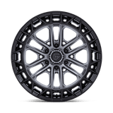 Fuel 1PC Celsius 17x9 +1mm Matte Gunmetal Gray with Matte Black Lip