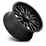 Fuel 1PC Clash 20x9 +20mm Gloss Black with Milled Spokes
