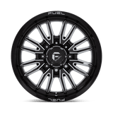 Fuel 1PC Clash 20x9 +20mm Gloss Black with Milled Spokes