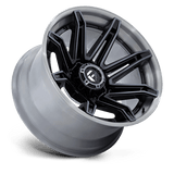 Fuel 1PC FC401 BRAWL 24x12 -44mm Gloss Black with Brushed Gray Tint Face & Lip