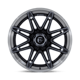 Fuel 1PC FC401 BRAWL 24x12 -44mm Gloss Black With Brushed Gray Tint Face & Lip