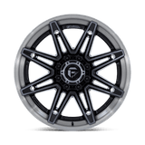 Fuel 1PC FC401 BRAWL 20x10 -18mm Gloss Black with Brushed Gray Tint Face & Lip
