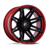 Fuel 1PC FC401 BRAWL 24x12 -44mm Matte Black With Candy Red Lip