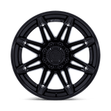 Fuel 1PC FC401 BRAWL 22x10 -18mm Matte Black with Gloss Black Lip