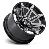 Fuel 1PC FC401 BRAWL 24x12 -44mm Chrome with Gloss Black Lip