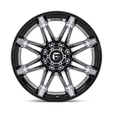 Fuel 1PC FC401 BRAWL 22x12 -44mm Chrome with Gloss Black Lip