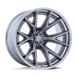 Fuel 1PC FC402 CATALYST 20x10 -18mm Platinum With Chrome Lip