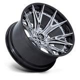 Fuel 1PC FC402 CATALYST 24x12 -44mm Chrome with Gloss Black Lip
