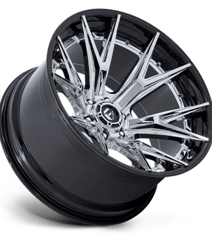 Fuel 1PC FC402 CATALYST 22x12 -44 Chrome with Gloss Black Lip