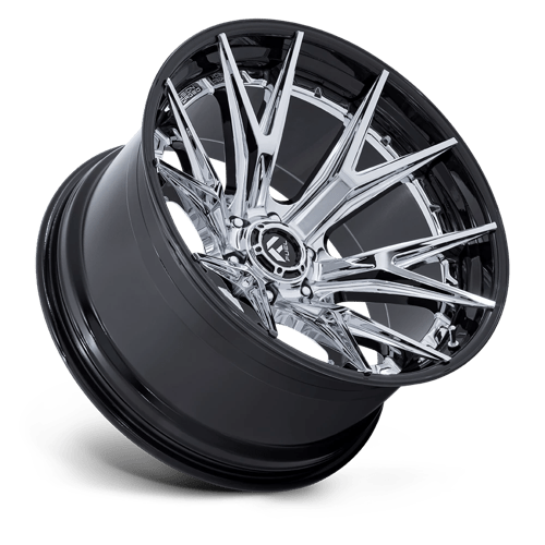 Fuel 1PC FC402 CATALYST 22x12 -44 Chrome with Gloss Black Lip