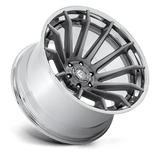 Fuel 1PC FC403 BURN 22x12 -44mm Platinum With Chrome Lip