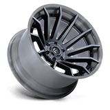 Fuel 1PC FC403 BURN 22x12 -44mm Gloss Black with Brushed Gray Tint Face & Lip