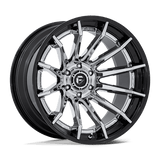 Fuel 1PC Burn 24x12 -44mm Chrome with Gloss Black Lip