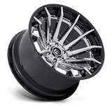 Fuel 1PC Burn 24x12 -44mm Chrome with Gloss Black Lip