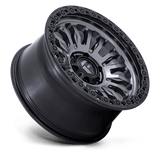 Fuel 1PC Rincon 17x9 +20mm Matte Gunmetal with Black Simulated Beadlock
