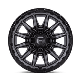 Fuel 1PC Piston 17x8.5 +25mm Matte Gunmetal Gray with Gloss Black Lip