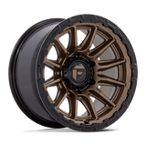 Fuel 1PC Piston 17x8.5 +25mm Matte Bronze with Gloss Black Lip