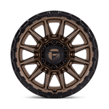 Fuel 1PC Piston 17x8.5 +25mm Matte Bronze with Gloss Black Lip