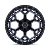 Fuel 1PC Charger 22x9.5 +18mm Gloss Black with Brushed Outer Spokes and Dark Tint