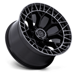 Fuel 1PC Charger 20x9 +1mm Gloss Black with Brushed Outer Spokes and Dark Tint