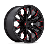 Fuel 1PC Flame 6 Black wheel