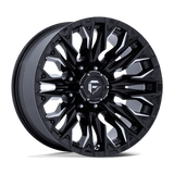 Fuel 1PC D803 FLAME 20x9 +1mm Gloss Black Milled