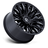 Fuel 1PC D803 FLAME 20x9 +1mm Gloss Black Milled