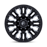 Fuel 1PC D803 FLAME 20x9 +1mm Gloss Black Milled