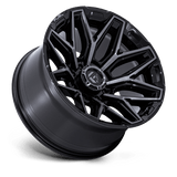 Fuel 1PC FLUX 20x9 +1mm Gloss Black Brushed Face With Gray Tint
