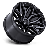 Fuel 1PC FLUX 20x10 -18mm Gloss Black Brushed Face With Gray Tint