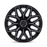 Fuel 1PC FLUX 22x10 -18mm Gloss Black Brushed Face With Gray Tint