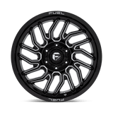 Fuel D807 Hurricane 20x9 Gloss Black Milled premium truck wheel