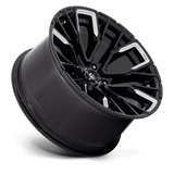 Fuel 1PC D849 REBAR 20x10 -18mm Gloss Black Milled