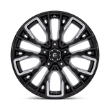Fuel 1PC D849 REBAR 20x10 -18mm Gloss Black Milled