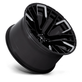 Fuel 1PC D849 REBAR 22x12 -44mm Gloss Black Milled