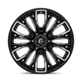 Fuel 1PC D849 REBAR 17x9 +1mm Gloss Black Milled