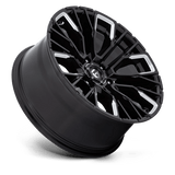 Fuel 1PC D849 REBAR 20x9 +1mm Gloss Black Milled